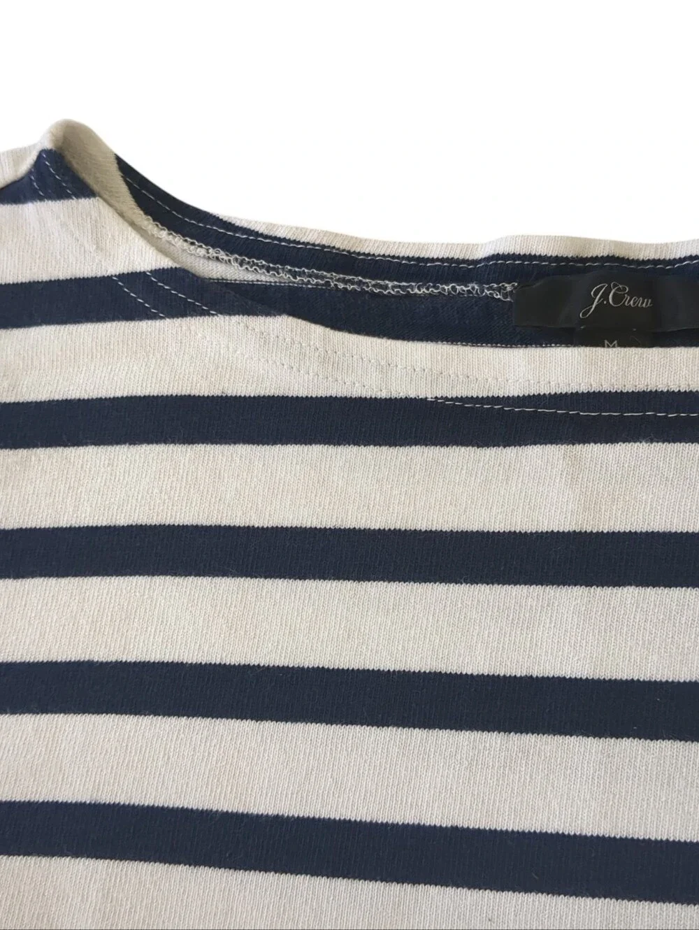 J. Crew Women's Striped Boatneck Top (Size M)